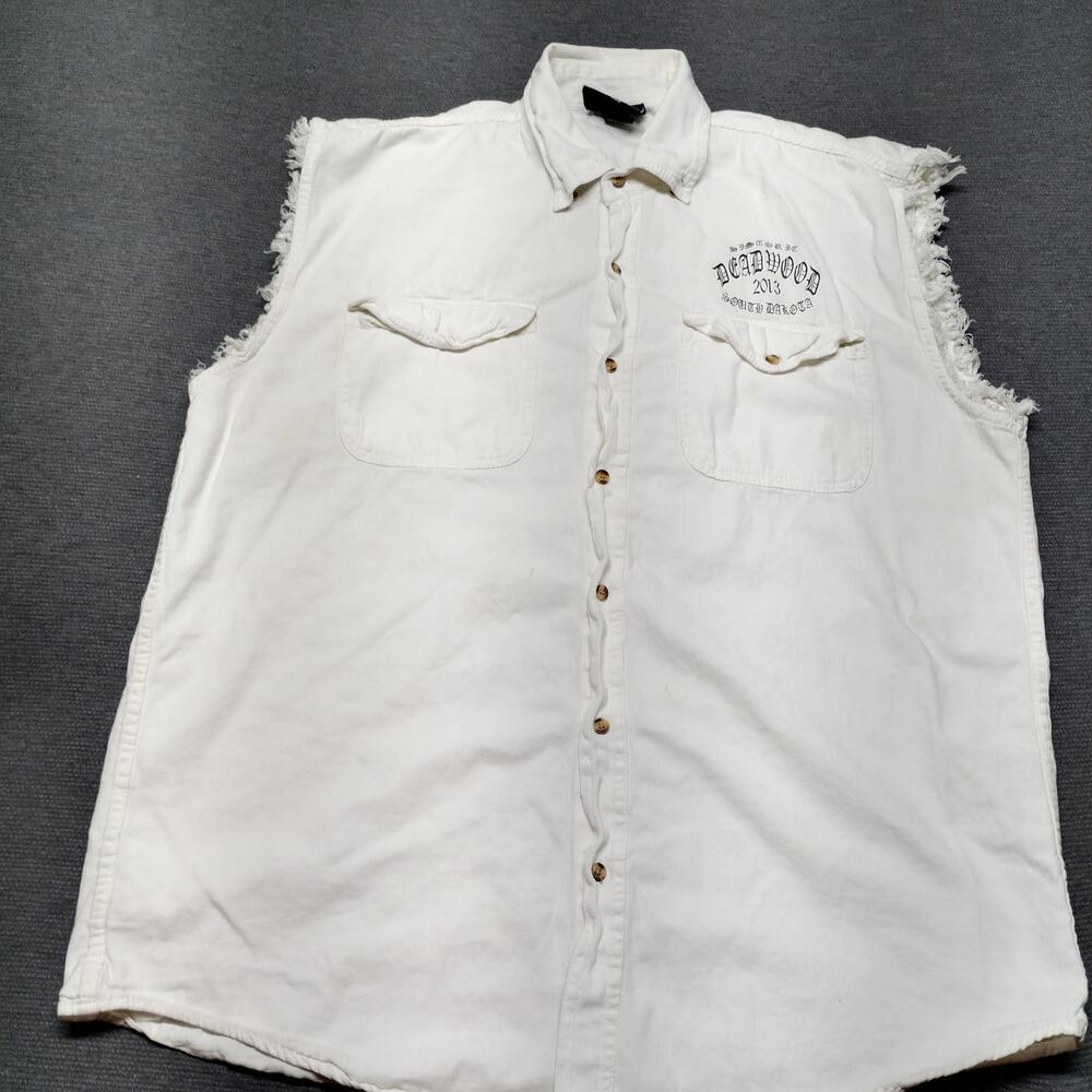 Sturgis 2009 Black Hills Rally Biker Vest Cutoff BW Bikerwear USA